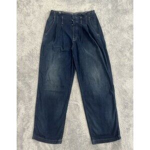 Polo Ralph Lauren Paper Bag Denim Jean Pants Belted Size 28R Missing Belt